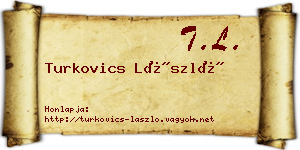 Turkovics László névjegykártya